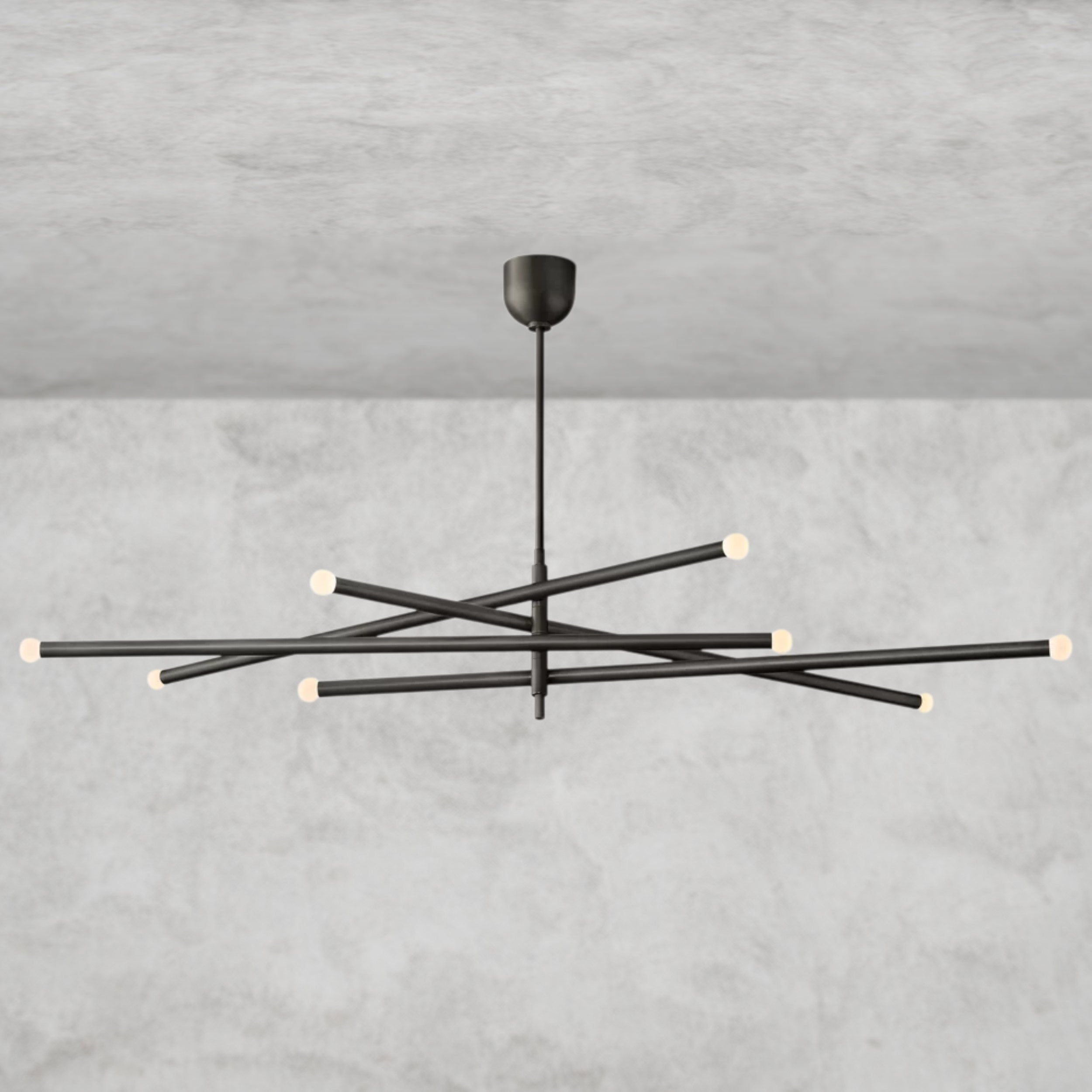 ROUSSEAU 8-LIGHT MOBILE ORB CHANDELIER 53", 68"